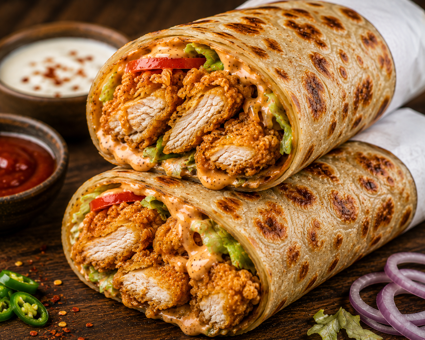 Zinger Paratha Roll