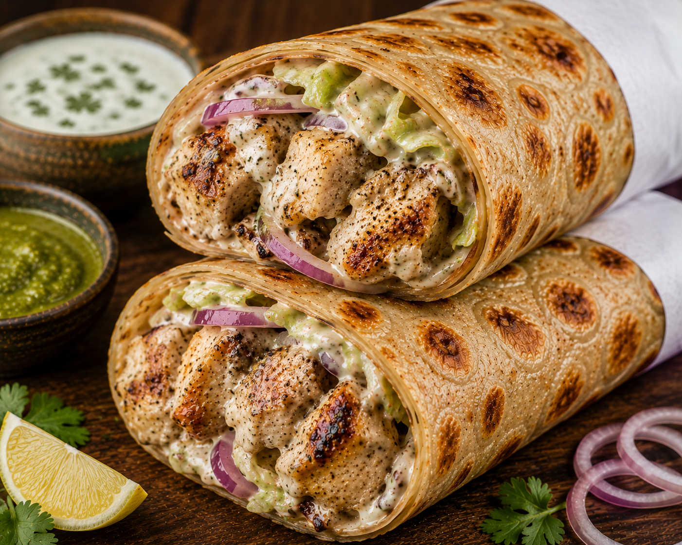 Malai Boti Paratha Roll
