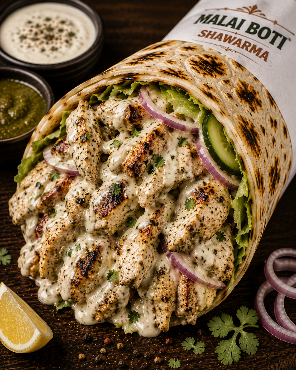 Malai Boti Shawarma