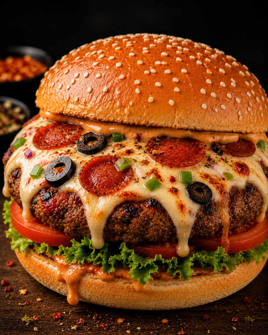 Pizza Burger Patty