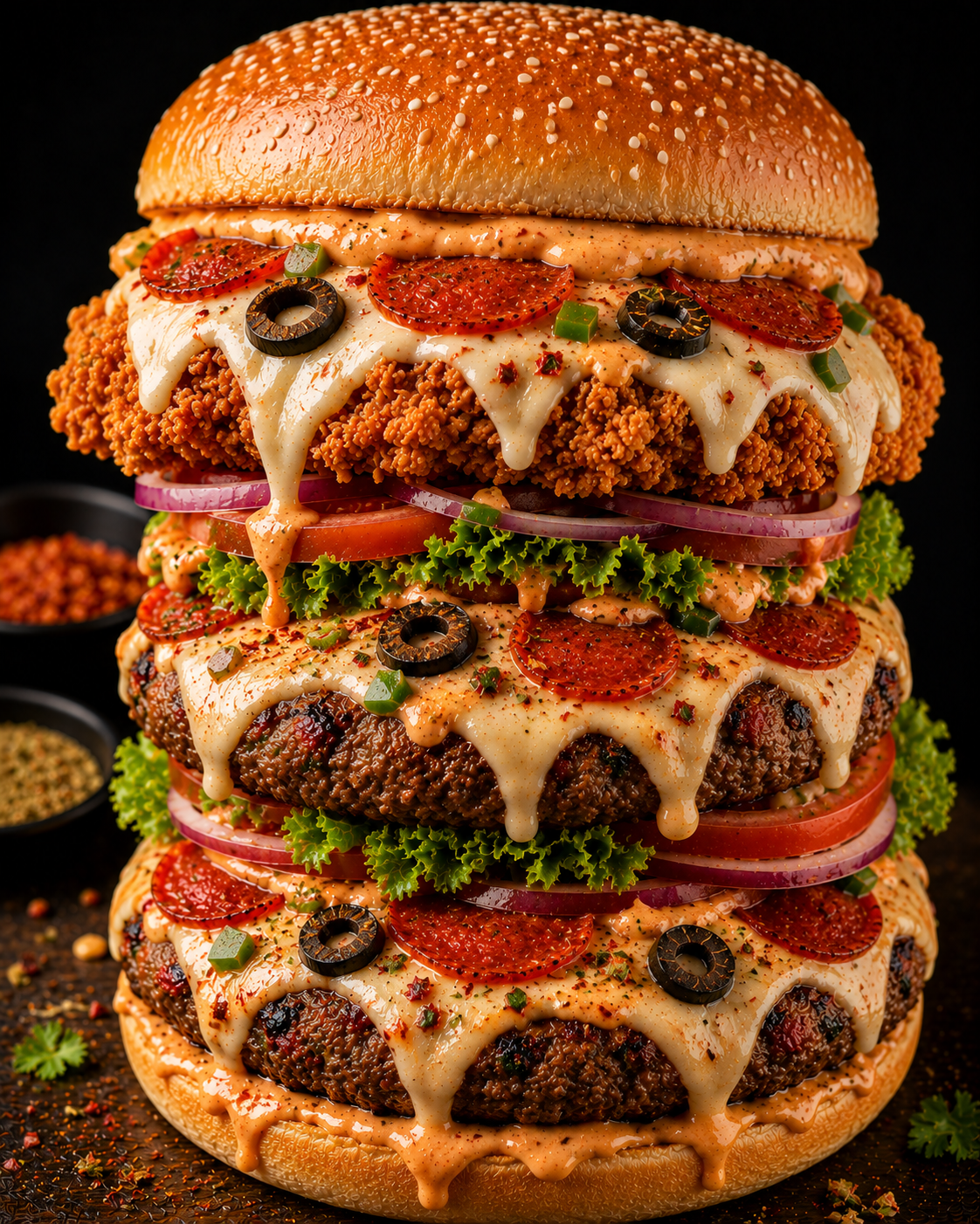 Pizza Tower Burger