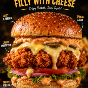 Juicy & Crispy Filly With Cheese