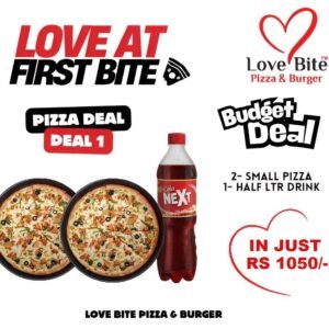 Budget Deal 1 – Double Small Pizza Combo
