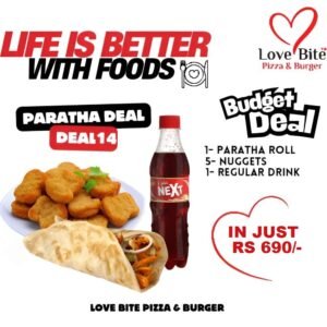 Paratha Deal 14 – Roll & Nuggets Combo