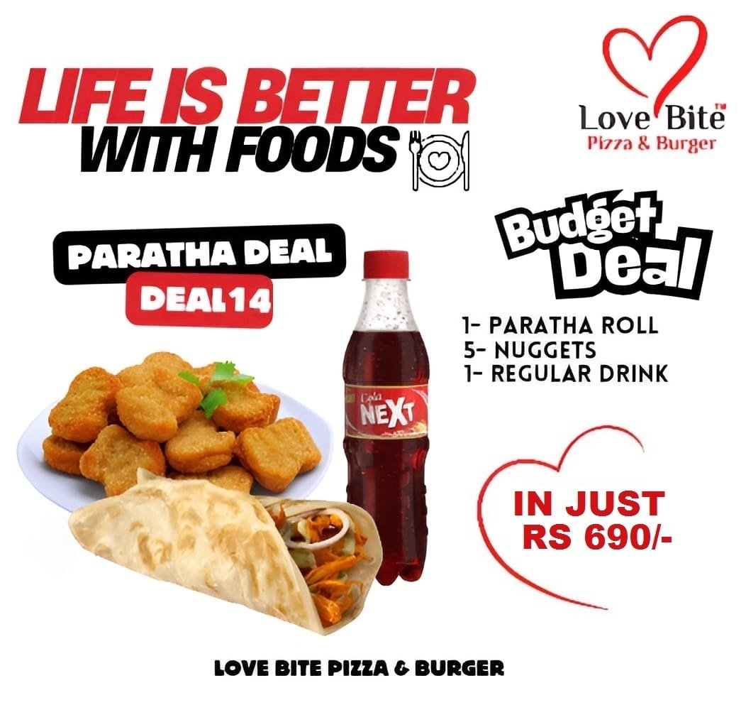Paratha Deal 14 – Roll & Nuggets Combo