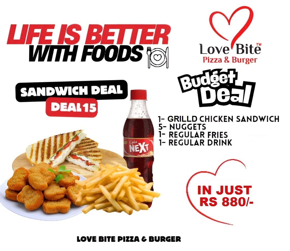 Sandwich Deal 15 – Grilled Chicken Combo