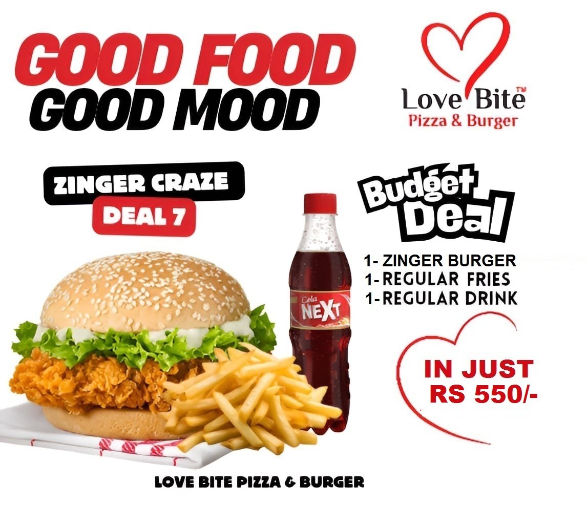 Zinger Craze Deal 7 – Classic Zinger Combo