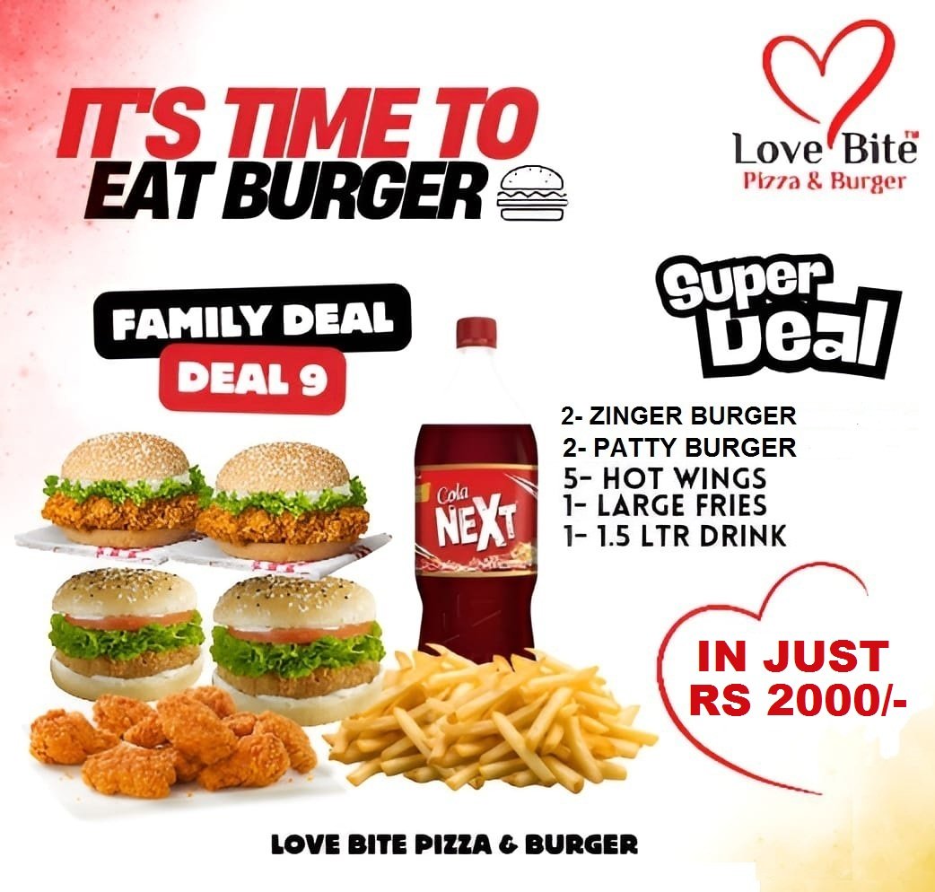 Family Deal 9 – Ultimate Burger Feast